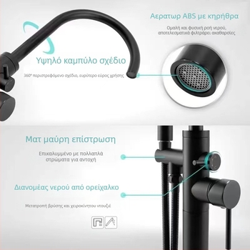 Βρύση μπανιέρας δαπέδου βρύση μπανιέρας χαλκού στήλης σπίτι ξενοδοχείο ζεστό και κρύο αυτόματο εργοστάσιο ελέγχου χονδρικής βρύση