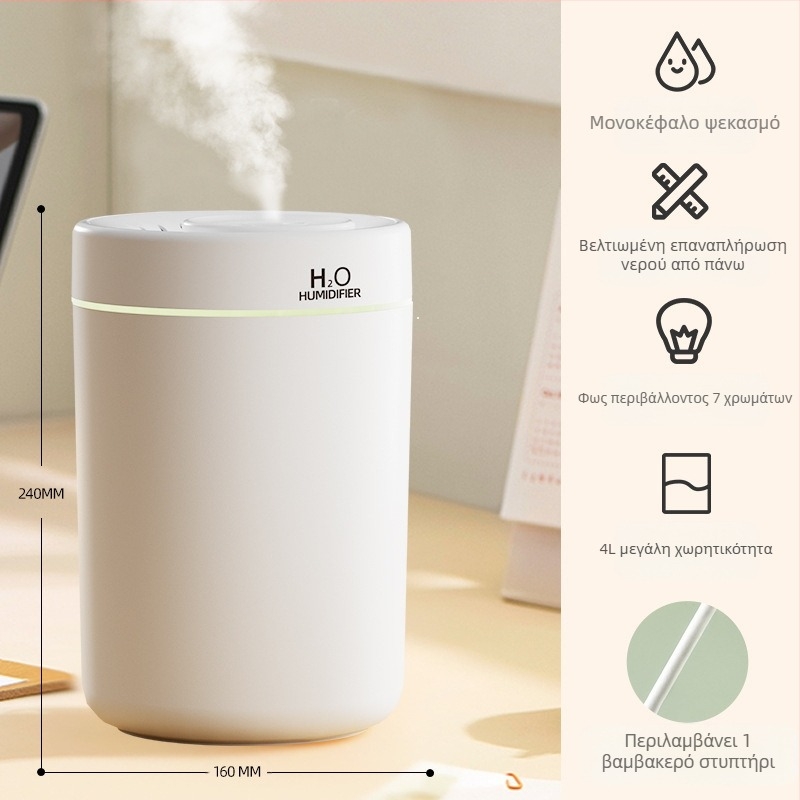 Υγραντήρας σπιτιού, κρεβατοκάμαρα, σίγαση, μεγάλη χωρητικότητα, υγραντήρας ομίχλης για επιφάνεια εργασίας, καθαρισμός αέρα, διαχύτης αρώματος για μητέρα και παιδί, δώρο