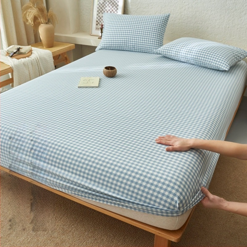 Σεντόνια Muji Style με εφαρμοστά σεντόνια από καθαρό βαμβάκι, τύπου Α, μονό τεμάχιο από καθαρό βαμβάκι, καλής ποιότητας, καλύμματα σεντονιών από καθαρό βαμβάκι, για μητρική και βρεφική χρήση, αυτοχρησιμοποιούμενα.