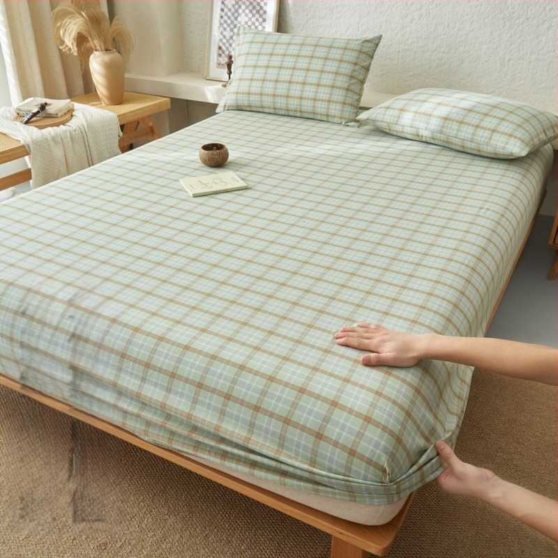 Σεντόνια Muji Style με εφαρμοστά σεντόνια από καθαρό βαμβάκι, τύπου Α, μονό τεμάχιο από καθαρό βαμβάκι, καλής ποιότητας, καλύμματα σεντονιών από καθαρό βαμβάκι, για μητρική και βρεφική χρήση, αυτοχρησιμοποιούμενα.