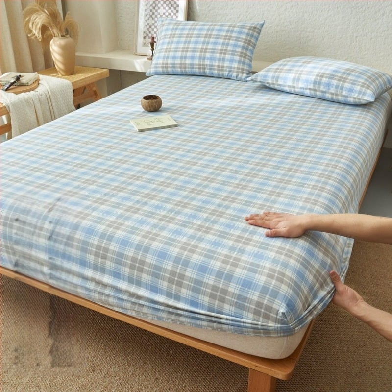 Σεντόνια Muji Style με εφαρμοστά σεντόνια από καθαρό βαμβάκι, τύπου Α, μονό τεμάχιο από καθαρό βαμβάκι, καλής ποιότητας, καλύμματα σεντονιών από καθαρό βαμβάκι, για μητρική και βρεφική χρήση, αυτοχρησιμοποιούμενα.