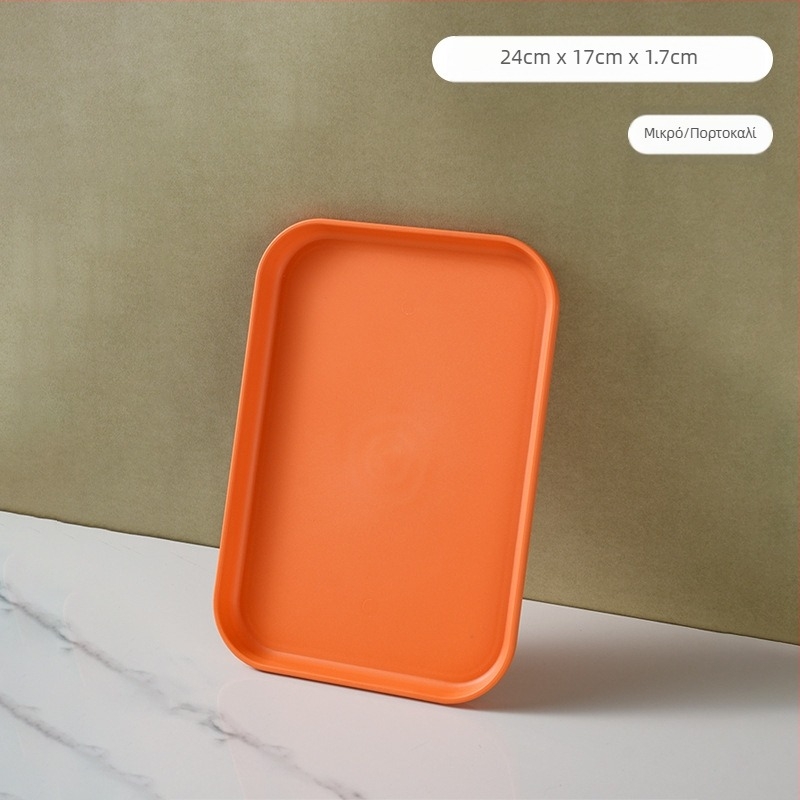 Ελαφρύς πλαστικός δίσκος πολυτελείας με λαβή, δίσκος τσαγιού οικιακής χρήσης υψηλής ποιότητας με διπλό αυτί, δίσκος φαγητού, μεγάλος δίσκος εστιατορίου με πάχος