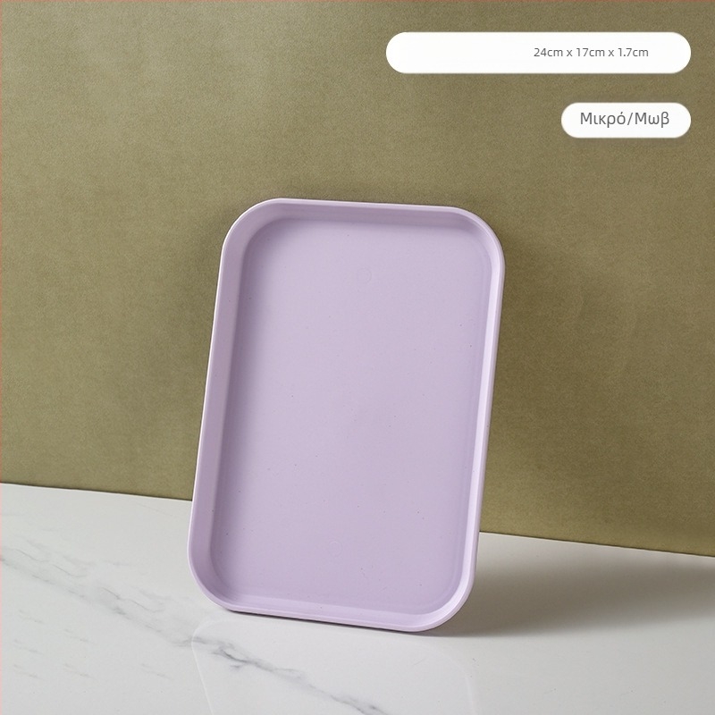 Ελαφρύς πλαστικός δίσκος πολυτελείας με λαβή, δίσκος τσαγιού οικιακής χρήσης υψηλής ποιότητας με διπλό αυτί, δίσκος φαγητού, μεγάλος δίσκος εστιατορίου με πάχος