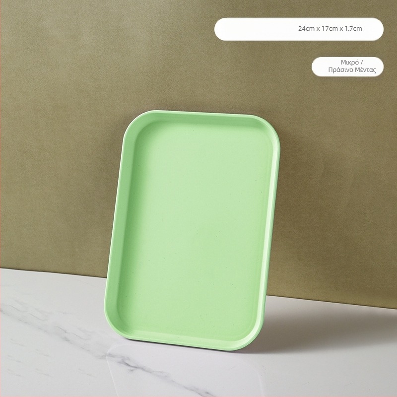 Ελαφρύς πλαστικός δίσκος πολυτελείας με λαβή, δίσκος τσαγιού οικιακής χρήσης υψηλής ποιότητας με διπλό αυτί, δίσκος φαγητού, μεγάλος δίσκος εστιατορίου με πάχος