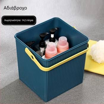 Πυκνό τετράγωνο βαρέλι αποθήκευσης κούκλας με καπάκι φορητό πολλαπλών χρήσεων βαρέλι αποθήκευσης πλαστικό πλαίσιο μπάνιου σκαμπό μπάνιου χονδρικής