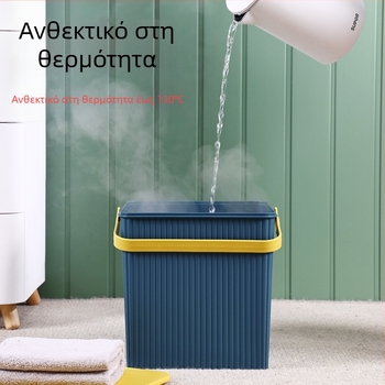 Πυκνό τετράγωνο βαρέλι αποθήκευσης κούκλας με καπάκι φορητό πολλαπλών χρήσεων βαρέλι αποθήκευσης πλαστικό πλαίσιο μπάνιου σκαμπό μπάνιου χονδρικής