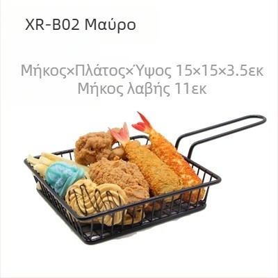 Αμερικανικό στυλ δημιουργικά επιτραπέζια σκεύη Καλάθι με σιδερένια τηγανητά σνακ Καλάθι με τηγανητές πατάτες Καλάθι με τηγανητές πατάτες Επιδόρπιο Τηγανητό κοτόπουλο Καλάθι με ψωμί Δοχείο πιάτων