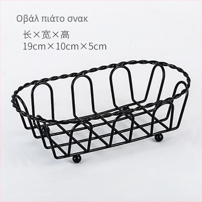 Αμερικανικό στυλ δημιουργικά επιτραπέζια σκεύη Καλάθι με σιδερένια τηγανητά σνακ Καλάθι με τηγανητές πατάτες Καλάθι με τηγανητές πατάτες Επιδόρπιο Τηγανητό κοτόπουλο Καλάθι με ψωμί Δοχείο πιάτων