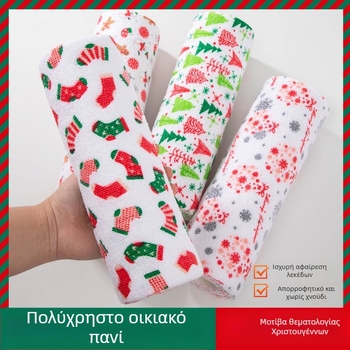 Χέρι-σκίσιμο, παχύρρευστο, απορροφητικό πανί καθαρισμού κουζίνας που απορροφά λάδια, τυπωμένο πανί από μικροΐνες για οικιακή χρήση, που σκίζεται στο χέρι