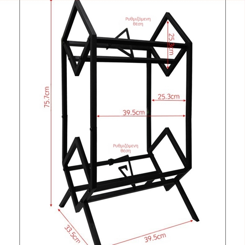 Ράφι δίσκων σαλονιού σπιτιού Πολυλειτουργική θήκη αποθήκευσης δίσκων βινυλίου Δημιουργική πολυστρωματική θήκη αποθήκευσης δίσκων από σίδερο και ξύλο