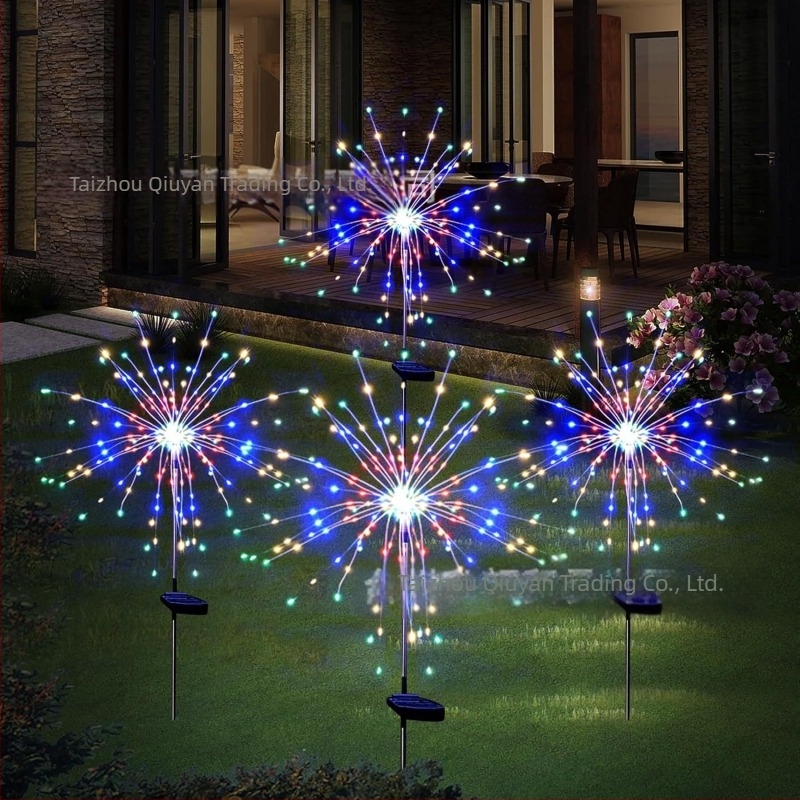 Ηλιακά φώτα πυροτεχνημάτων, φώτα πικραλίδας, φώτα σε σειρά, φώτα που αναβοσβήνουν, φώτα οδηγών διακόσμησης εξωτερικού χώρου για γκαζόν αυλής