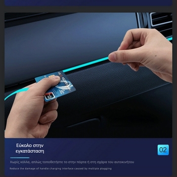 Φως περιβάλλοντος αυτοκινήτου, φωτισμός περιβάλλοντος οπτικών ινών αυτοκινήτου, φως οπτικών ινών αυτοκινήτου, ουδέτερο φως μουσικής LED, διακοσμητικό φως αυτοκινήτου οπτικών ινών