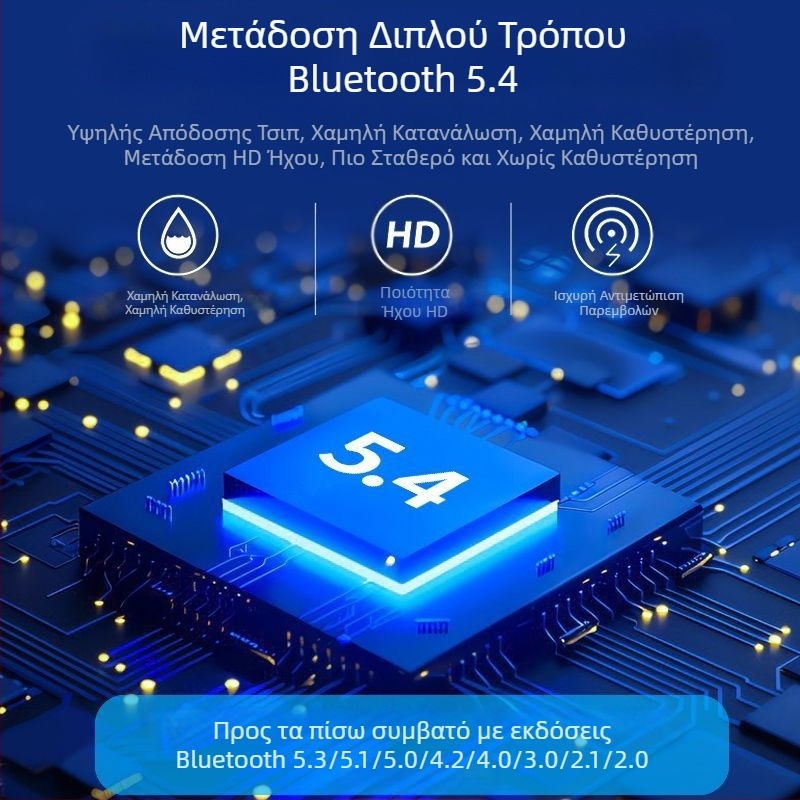 Προσαρμογέας Bluetooth 5.4 με κεραία USB Dongle Υπολογιστής Δέκτης Πομπός Bluetooth Stick