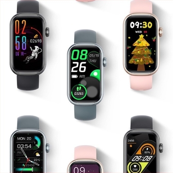 Νέο διασυνοριακό έξυπνο βραχιόλι κλήσεων QS50 1,47 ιντσών με βήμα ελέγχου καρδιακού ρυθμού, αρτηριακής πίεσης και μουσικής