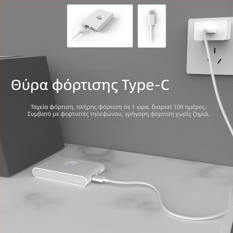Διασυνοριακή σύνδεση έξυπνο νυχτερινό φως ανθρώπινο σώμα επαγωγική λάμπα υπνοδωματίου διάδρομος σκάλα αυτόματο έλεγχο φωτός μαγνητική λάμπα κομοδίνο φωτιστικό