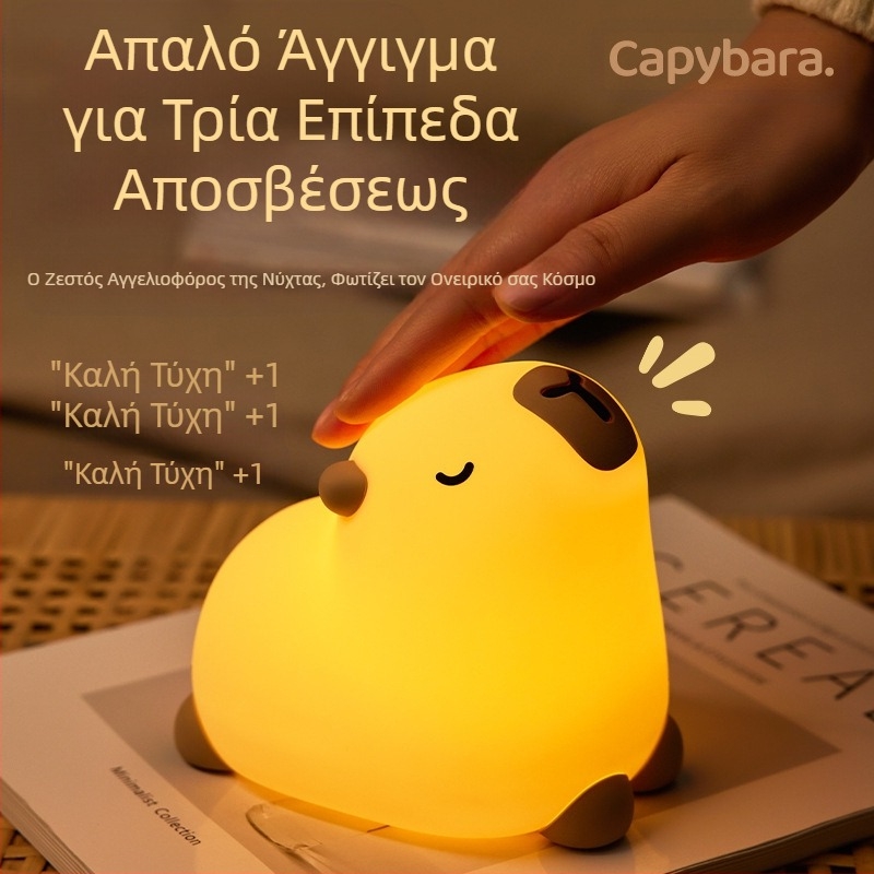 Διαλογισμός Kabi Bala Νυχτερινό Φως Ατμόσφαιρα Στολίδια Επιφάνειας Εργασίας Pat Light Υπνοδωμάτιο Κομοδίνο Φόρτιση USB Σιλικόνης Νυχτερινό Φως