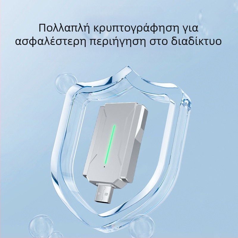 Κάρτα ασύρματου δικτύου Bluetooth BT5.4 WiFi6 χωρίς μονάδα δίσκου AX600 Bluetooth WiFi Δέκτης WiFi USB 2 σε 1