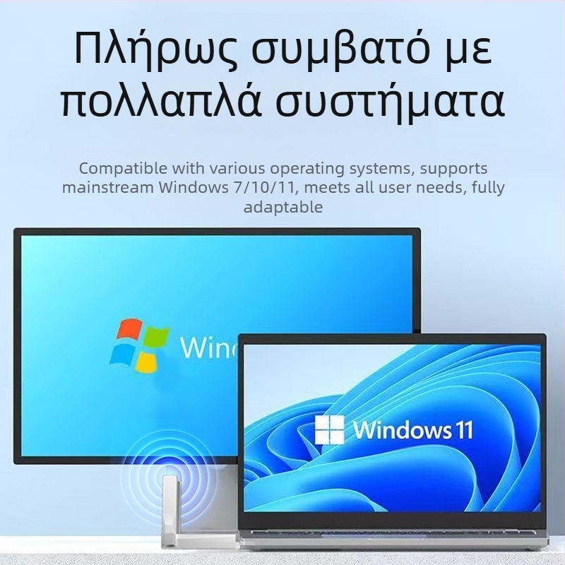 Κάρτα ασύρματου δικτύου Bluetooth BT5.4 WiFi6 χωρίς μονάδα δίσκου AX600 Bluetooth WiFi Δέκτης WiFi USB 2 σε 1