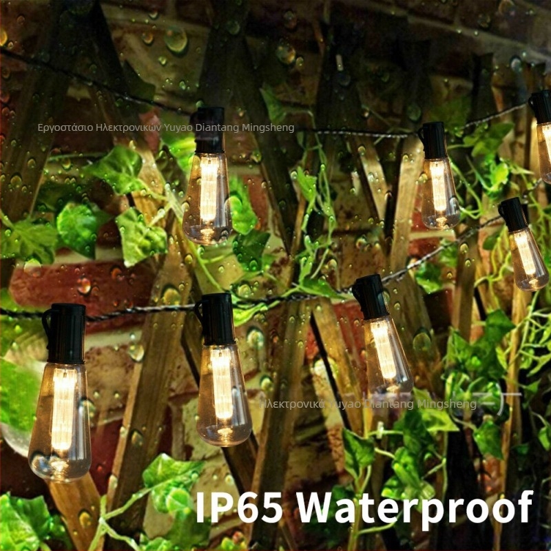 Amazon Hot Sale Ηλιακή Λάμπα Σταγόνας Νερού Φωτιστικό String Εξωτερική Αυλή Διασυνοριακή Hot Sale