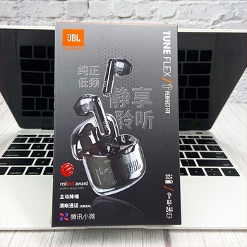 Ασύρματα ακουστικά Bluetooth Jbl Tune Flex Small Crystal Bean για διασυνοριακή χρήση, πραγματικά μικρά ξωτικά, διαφανή ακουστικά Internet Celebrity