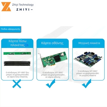 Καλώδιο δεδομένων Mini SAS 8087 σε 4 SATA SAS 36p σε SATA3.0 SSD προς τα εμπρός