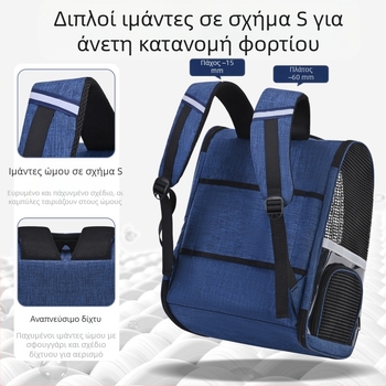 Προσαρμοσμένη τσάντα γάτας, φορητό διαφανές σακίδιο πλάτης γάτας, σακίδιο πλάτης κατοικίδιων ζώων, σχολική τσάντα, ζεστό σκυλί αυτοκινήτου, μεγάλη χωρητικότητα