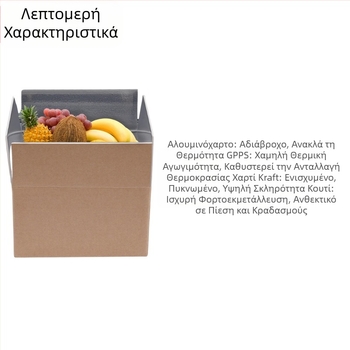 Μόνωσης αλουμινίου φύλλων αλουμινίου χαρτοκιβωτίων θαλασσινών φυτικό φρέσκο κρέας κιβώτιο αφρού διοικητικών μεριμνών κρύας αλυσίδας σαφές που διπλώνει την προσαρμογή εκτύπωσης χρώματος