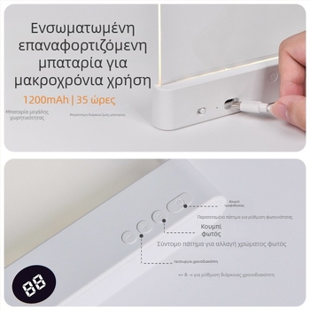 Φωτιστικό εκμάθησης γκράφιτι για διασυνοριακή χρήση, νέο φορητό διαφανές φωτιστικό ανάγνωσης, φωτιστικό εκμάθησης χωρίς βαθμίδες ρύθμισης φωτεινότητας, φωτιστικό ανάγνωσης με χρονοδιακόπτη