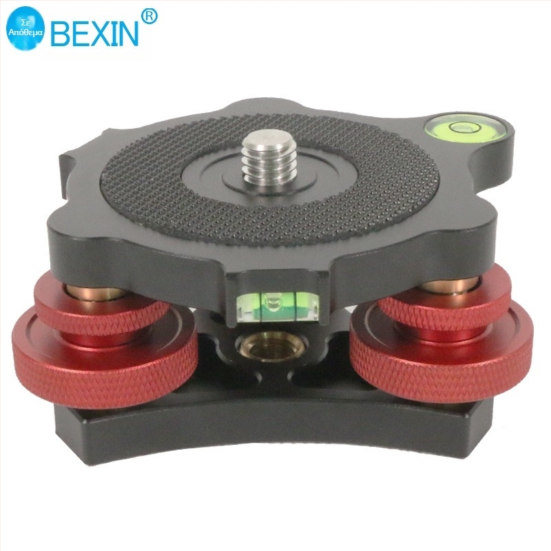 Τρίποδο με βάση οριζόντιας ρύθμισης για φωτογραφική μηχανή Bexin SLR, τριπλή ρύθμιση γωνίας από κράμα αλουμινίου