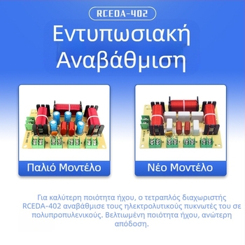 Διαχωριστής συχνότητας Μία υψηλή Μία μεσαία Δύο χαμηλή Τετραμερές ηχείο ήχου χωρίς συγκόλληση Οικιακό ηχείο Τροποποιημένος διαχωριστής