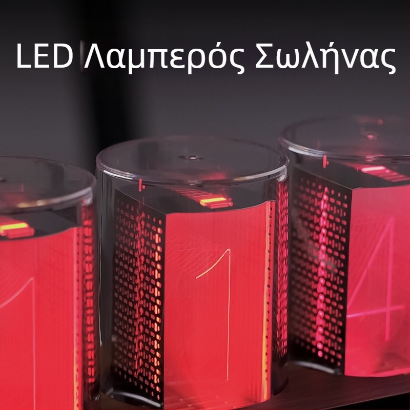 Ηλεκτρονικό εμπόριο, ζεστό-πωλούμενο ρολόι Amazon Rgb Pseudo-Nixie Tube Clock, επιτραπέζια δημιουργικά στολίδια, ψηφιακό ρολόι