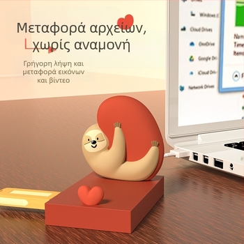 Διασυνοριακός νωθρός διανομέας USB 4 θυρών HUB HUB splitter εξατομικευμένη δημιουργική επιφάνεια εργασίας χαριτωμένη διακόσμηση βάσης κινητού τηλεφώνου