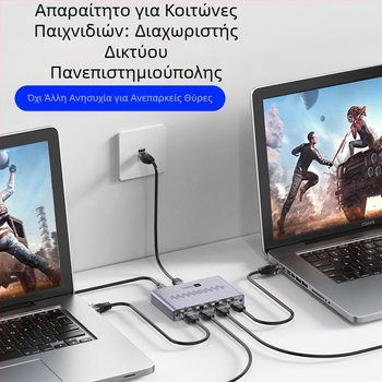 Διαχωριστής καλωδίου δικτύου Gigabit, Διαχωριστής δικτύου Gigabit, Δρομολογητής υπολογιστή/τηλεόρασης