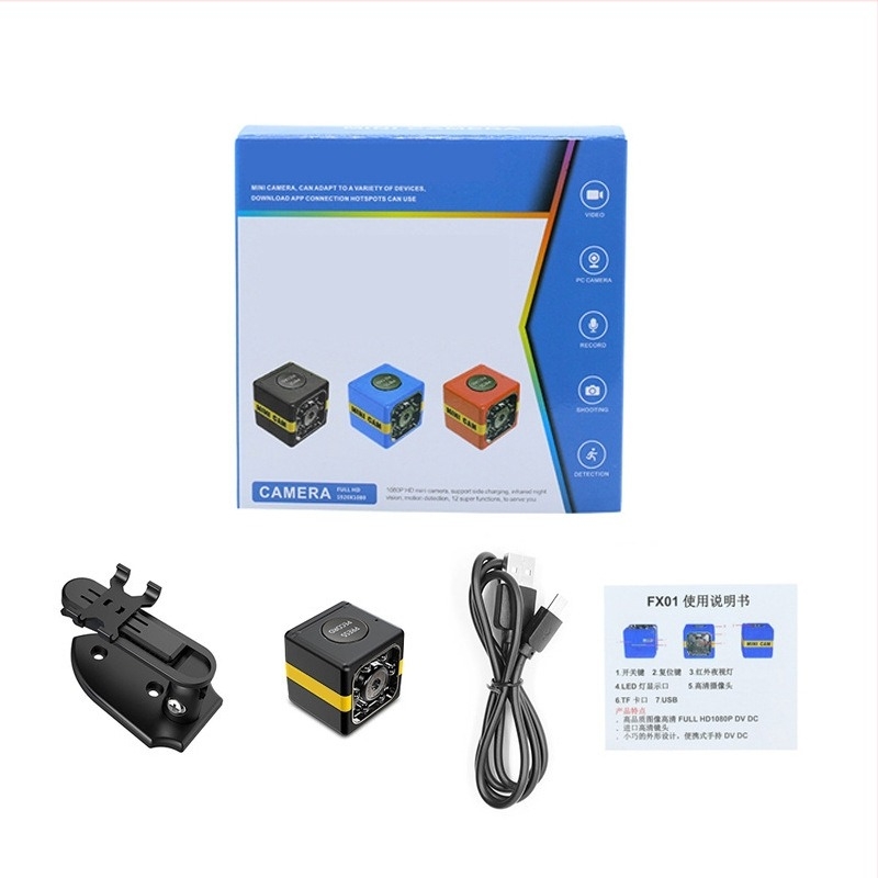 Κάμερα Fx01 HD 1080 για παιδιά, αεροφωτογράφηση, κινητή ανίχνευση, υπαίθρια αθλήματα, υπέρυθρη νυχτερινή όραση