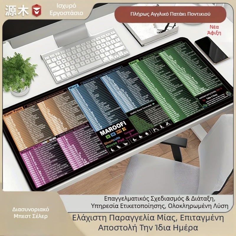 Νέο αγγλικό ποντίκι pad προσαρμοσμένο μεγάλο ηλεκτρονικό αθλητικό παιχνίδι IP φορητό υπολογιστή διασυνοριακό αντιολισθητικό γραφείο Pad