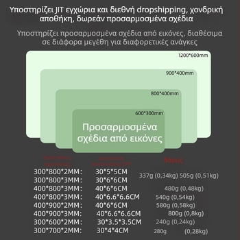 Mouse Pad Προσαρμοσμένο Mouse Pad για Gaming με βίδρα και νούφαρο Αντιολισθητικό Οικιακός Υπολογιστής Φορητός Υπολογιστής Γραφείου Επιφάνεια Εργασίας