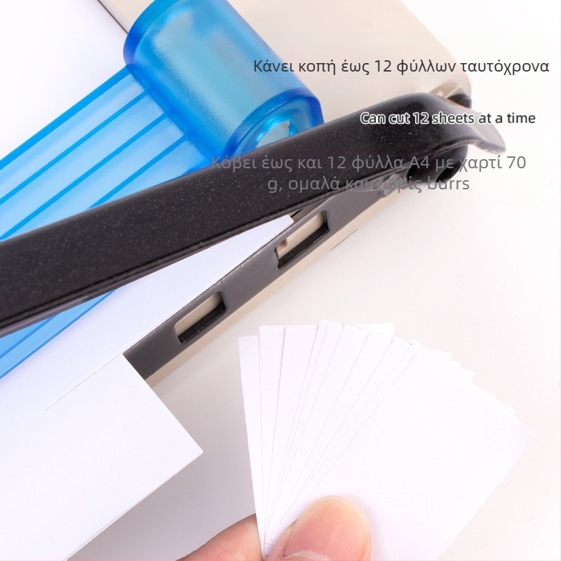 σε απόθεμα χονδρικής κοπής σανού A4 κοπής χαρτιού αποσπώμενος κόπτης λωρίδων χαρτιού ελαφρύς χειροκίνητος μικρός κόπτης χαρτιού με μαχαίρι