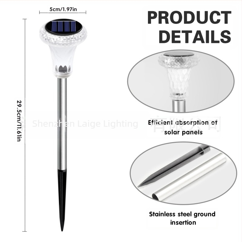 Εξωτερικό αδιάβροχο φωτιστικό εισόδου, ηλιακό φωτιστικό κήπου, κήπος, βίλα, κήπος, εξωτερικό εξαιρετικά φωτεινό ηλιακό φωτιστικό γκαζόν