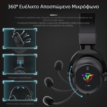 Νέα διασυνοριακά ακουστικά παιχνιδιών RGB με μικρόφωνο και ενσύρματο υπολογιστή για μακροχρόνια χρήση, δεν βλάπτουν τις απευθείας πωλήσεις του εργοστασίου