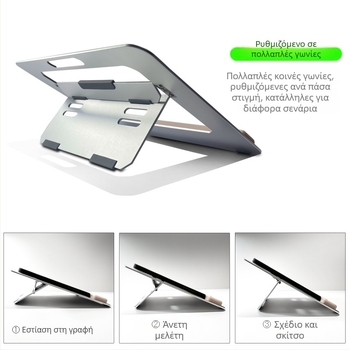Φορητή επαγγελματική βάση tablet ζωγραφικής με ρυθμιζόμενη γωνία στήριξης καρπού από κράμα αλουμινίου για βάση επιφάνειας εργασίας iPad