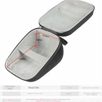 Ψηφιακός μετρητής αρτηριακής πίεσης Omron με ετικέτα χωρίς σημεία, τσάντα καλλυντικών Eva, οθόνη αρτηριακής πίεσης, προστασία από σκληρό κέλυφος, κουτί αποθήκευσης Eva