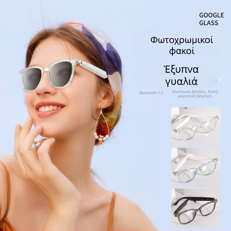 Έξυπνα γυαλιά Bluetooth για διασυνοριακή χρήση Γυαλιά ηλίου Πολωμένα αντι-UV αντι-μπλε φως Ακρόαση μουσικής και κλήσεις Διαφανείς φακοί Gs-07