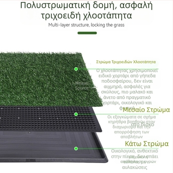 Διασυνοριακό χρυσό χαλάκι τουαλέτας για κατοικίδια, εσωτερική τουαλέτα για γρασίδι, ανταλλακτικό ουροδοχείο για σκύλους, αδιάβροχο, πλενόμενο ουροδοχείο για σκύλους