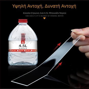 Ταινία διπλής όψης ανθεκτική σε υψηλές θερμοκρασίες, ισχυρή πρόσφυση, πλενόμενη, ζυμώσιμη μαγική κόλλα, ανθεκτική στη μούχλα κουζίνας, νανοκόλλα χωρίς ίχνη