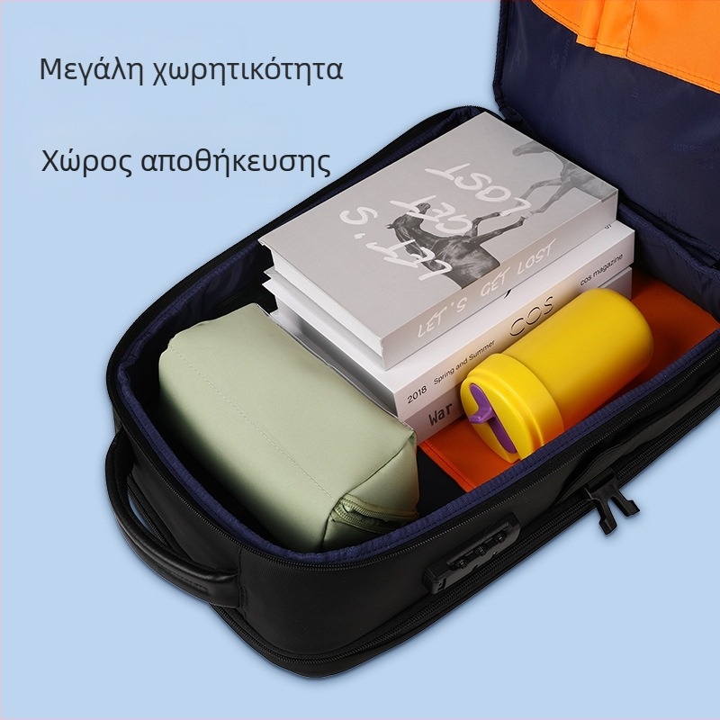 Νέο μοντέρνο επαγγελματικό σακίδιο πλάτης για άνδρες με κλειδαριά κωδικού πρόσβασης, αδιάβροχο σακίδιο πλάτης μεγάλης χωρητικότητας, επαγγελματικό ταξίδι, πολυλειτουργική τσάντα υπολογιστή κατά της κλοπής