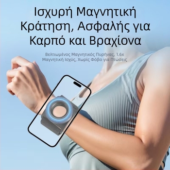 Νέα μαγνητική ανάρτηση καρπού αναβάτη, γενική βάση κινητού τηλεφώνου, βραχίονας καρπού για τρέξιμο και οδήγηση σε εξωτερικούς χώρους, ζωντανή βάση κινητού τηλεφώνου
