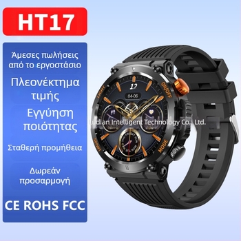 Έξυπνο ρολόι Temu/Tik Explosions HT17 με οθόνη 1.46" και ανάλυση 360*360, κωδικοποιητή κλήσεων Bluetooth