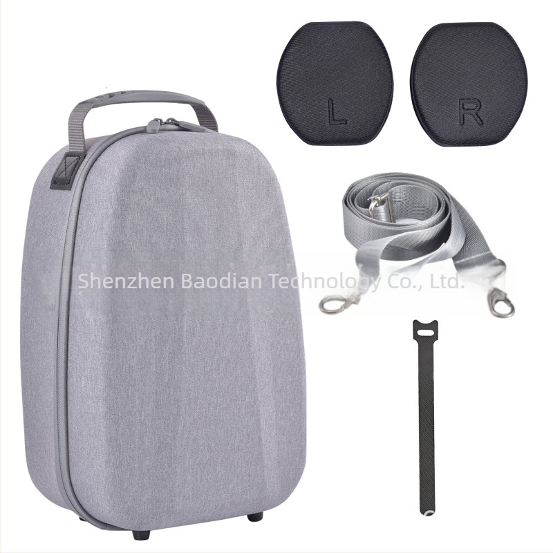 Ισχύει για τσάντα αποθήκευσης PS VR2 EVA, θήκη γυαλιών VR με εσωτερική στήριξη, τοποθετημένη στο κεφάλι, εικονικό ιμάντα ώμου για συλλογή αποσκευών