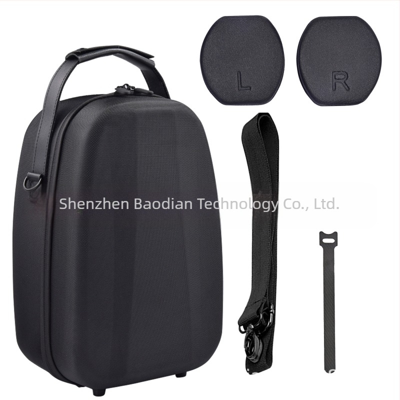 Ισχύει για τσάντα αποθήκευσης PS VR2 EVA, θήκη γυαλιών VR με εσωτερική στήριξη, τοποθετημένη στο κεφάλι, εικονικό ιμάντα ώμου για συλλογή αποσκευών