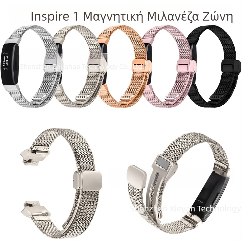 Κατάλληλο για Fitbit inspire1/2 Μαγνητικό λουράκι Milan Nice Mesh με μαγνητικό λουράκι ψαροκόκαλου Milan